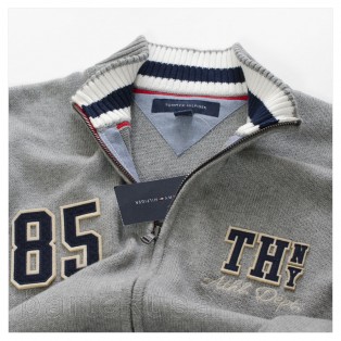 TOMMY HILFIGER MESKI SWETER NA ZAMEK r. L